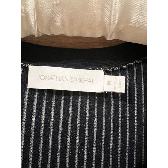 NEW SIMKHAI Nadya Compact Rib Wrap Skater Mini dress size M - Picture 9 of 9